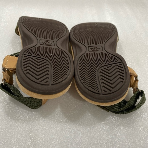 Spenco Tamara Reptile Embossed Adjustable Straps Olive Green Sandals Size 8 - Picture 7 of 11